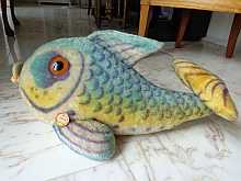 STEIFF FLOSSY fish, dated about 1960.