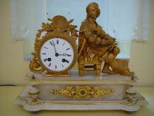 Bildschöne, antike Kaminuhr, "DUMOULINNEUF PARIS", Frankreich um 1860. Antique clock, "DUMOULINNEUF PARIS", France c1860 Bildschöne, antike Kaminuhr, "DUMOULINNEUF PARIS", Frankreich um 1860. Antique clock, "DUMOULINNEUF PARIS", France c1860