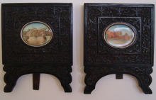 A pair of two precious antique miniatures, INDIA A pair of two precious antique miniatures, INDIA