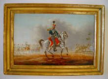 Antikes Öl Gemälde, Königlich Preußische Kavallerie, 1. Hälfte 19. Jahrhundert. Antique oil painting, Prussian Cavalry, first half 19th century. Oil on canvas on cardboard. Antikes Öl Gemälde, Königlich Preußische Kavallerie, 1. Hälfte 19. Jahrhundert. Antique oil painting, Prussian Cavalry, first half 19th century. Oil on canvas on cardboard.
