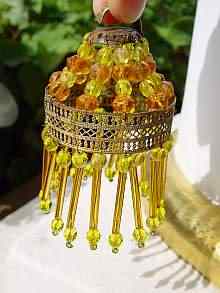 Splendid Antique miniature hanging lamp, made about 1910.