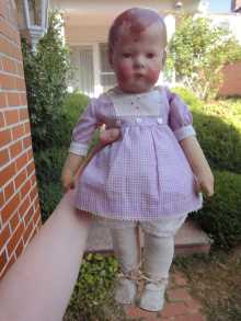 Beautiful antique Kathe Kruse doll, datet about 1915-1920.