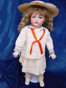 Antique bisque head doll, K (Stern) R SIMON & HALBIG 403 Germany.