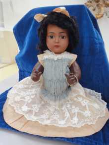 Rare antique black doll, Mein neuer Liebling mold 117 n made by Kammer & Reinhardt Simon & Halbig.