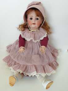 German antique character doll, made by Kestner, dated about 1910.