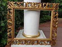 Antique baroque frame with ornaments, 18th century.