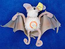 Originale alte STEIFF Fledermaus Eric mit Knopf.