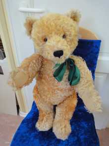 Wunderschöner, riesiger alter Original Steiff Teddy Bär aus den 1950er Jahren.